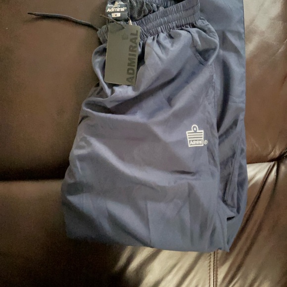 Admiral Brand Men’s Truck Sport Pants Medium Navy Blue elastic waistband - Picture 11 of 11